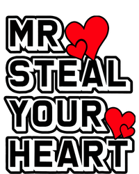 Mr Steal Your Heart Valentines Day Funny V Day Boy 7-Panel Snapback Hat