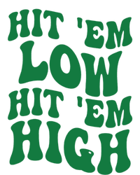 Hit 'Em Low Hit 'Em High Road To Victory Football Cooling Performance Crew T-Shirt