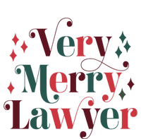 Retro Mid Century Modern Christmas Very Merry Lawyer Cute Gift Poster