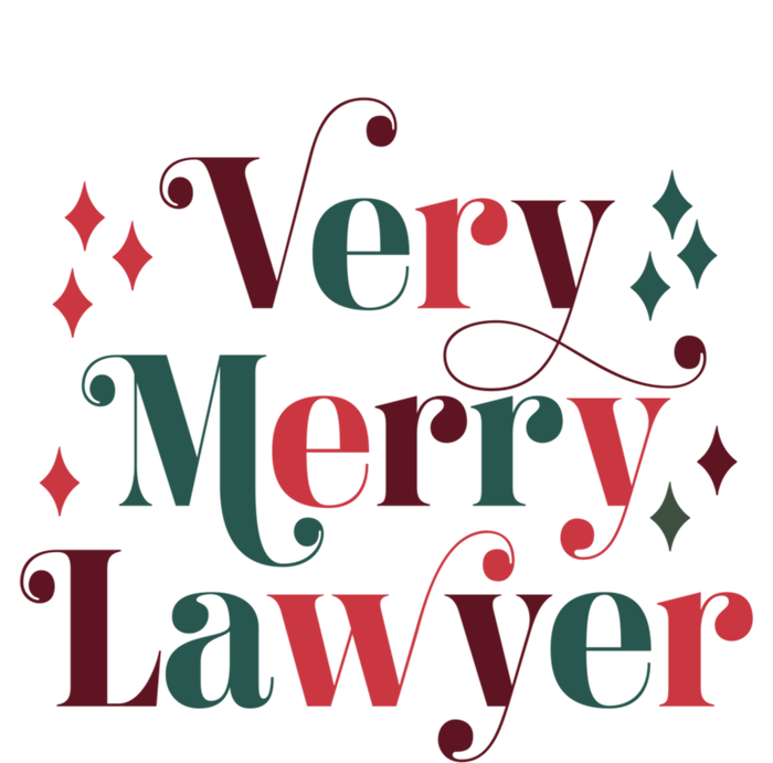 Retro Mid Century Modern Christmas Very Merry Lawyer Cute Gift Poster