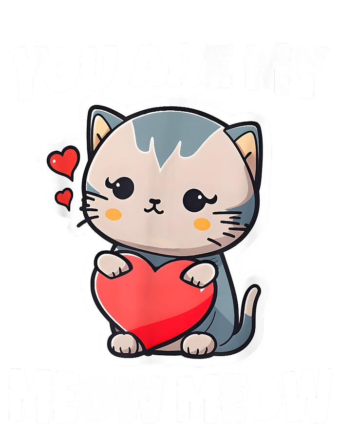 You Are My Meow Meow Valentine Happy Valentine's Day Women's V-Neck T-Shirt