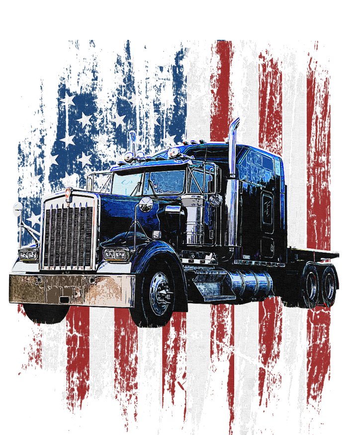 Funny Trucker American Flag Truck Driver Shirt Truck Driver Gift  T-Shirt