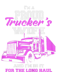 Funny I'm A Proud Trackers Wife. Truck Drivers Mum V-Neck T-Shirt