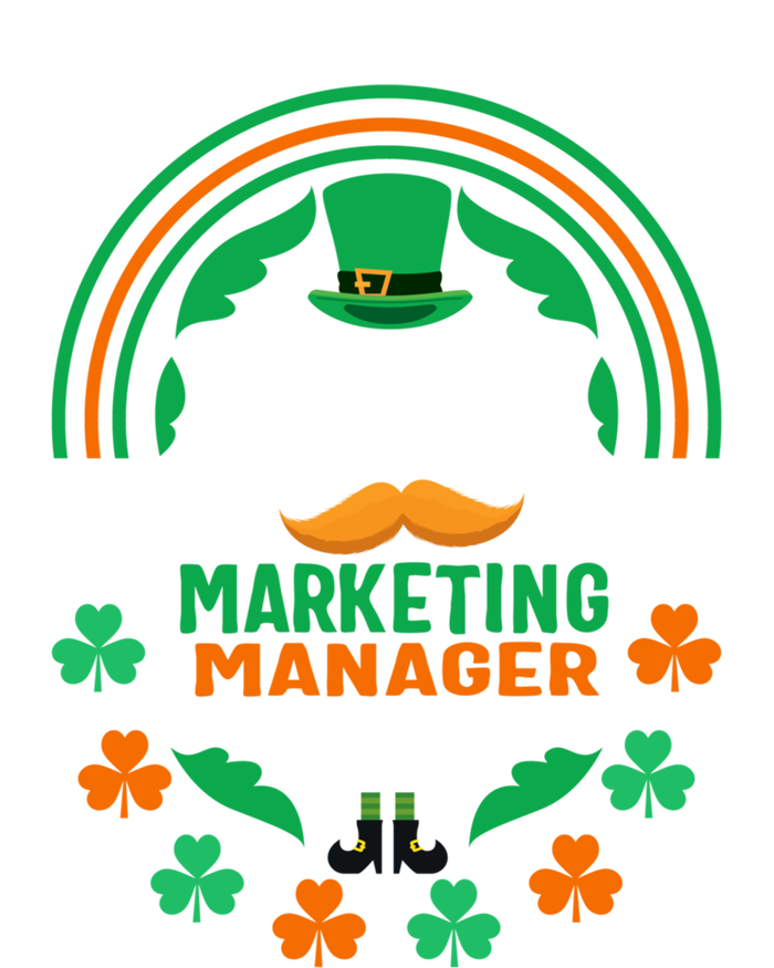 Luckiest Marketing Ager Ever Shamrock Top Hat St Patricks Gift T-Shirt