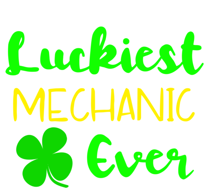 Luckiest Mechanic Ever St Patrick's Day Irish Gift Women's V-Neck T-Shirt