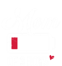 Mom Of 3 Low Battery Great Gift Kids Long Sleeve Shirt