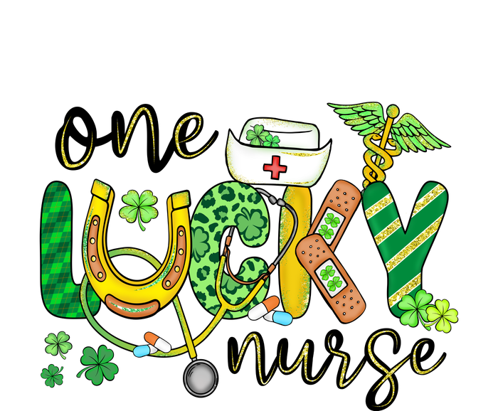 One Lucky Nurse Scrub RN ICU ER St Patricks Day Nurses Women Women's T-Shirt