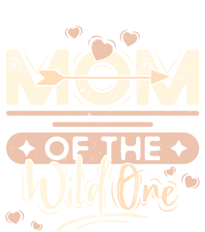 Mom Of The Wild One Heart Mommy Life For Mama Or Grandma Gift Valucap Bio-Washed Visor