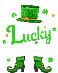 One Lucky Mechanic St Patrick's Day Leprechaun Mechanic Gift Full-Length Apron With Pockets