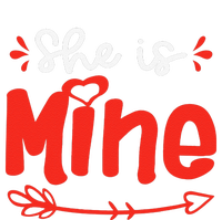 She Is Mine He Is Mine Set Matching Couples Valentine's Day T-Shirt