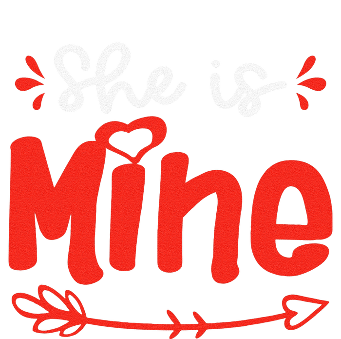 She Is Mine He Is Mine Set Matching Couples Valentine's Day T-Shirt