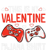 This Is My Valentine Pajama Gamer Girl Gaming Button