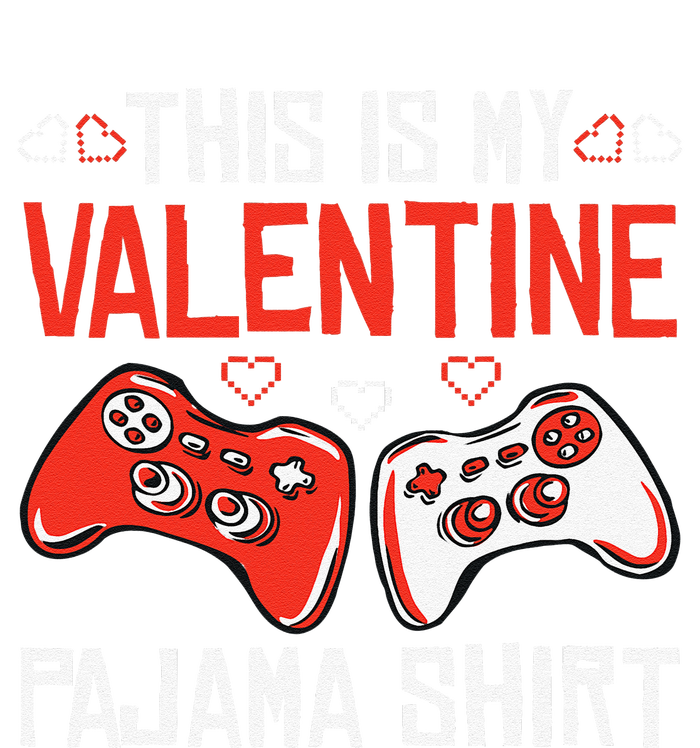 This Is My Valentine Pajama Gamer Girl Gaming Button