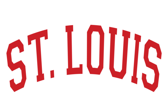 St Louis Missouri Varsity Style Red Text Gift T-Shirt