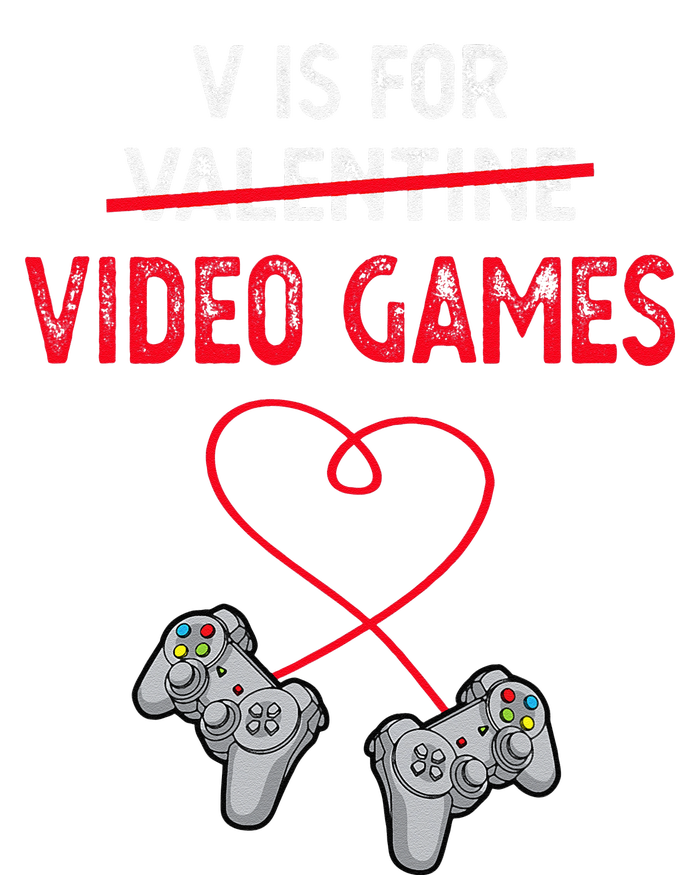 V Is For Valentine Video Games Gift For Gamers Him Or Her Long Sleeve Shirt