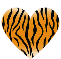 Valentine's Day Fashionable Tiger Stripe Pattern Heart Gift T-Shirt