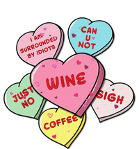 Valentine's Day Hearts With Snarky Messages For Grouchy Gals Magnet