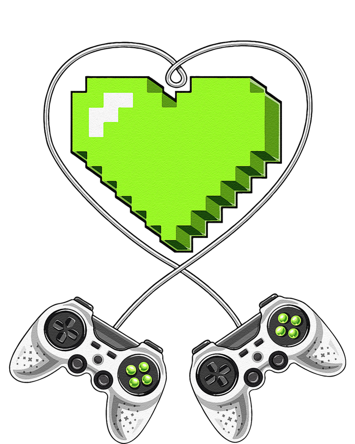 Valentine's Day Video Game Controller Heart Gamer Gifts Love Softstyle Adult Sport Polo