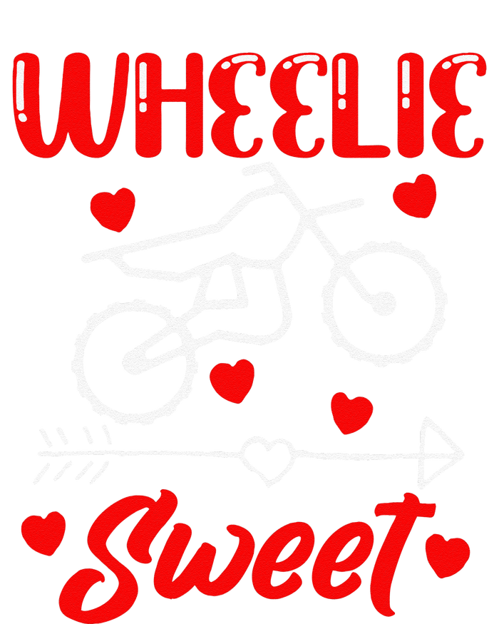 Wheelie Sweet Funny Valentine's Day Heart Dirt Bike Biking T-Shirt