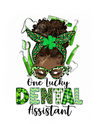 Dental Assistant Messy Bun Teeth Dentist St Patricks Day Cute Gift Sustainable Knit Beanie