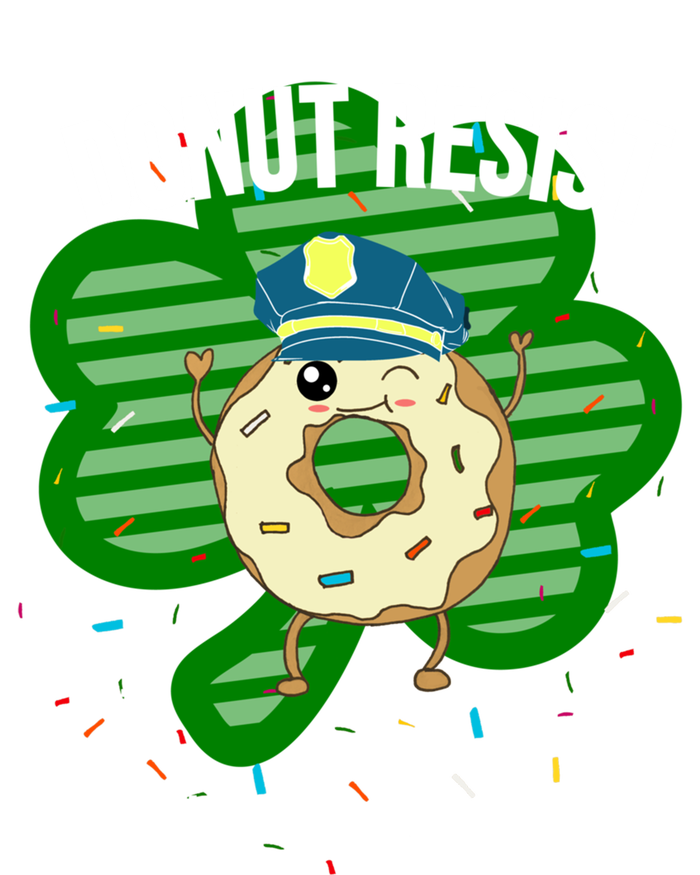 Donut Resist Funny Police Officer Irish St Patricks Day Meme Gift Women's Tri-Blend 3/4-Sleeve Raglan Shirt