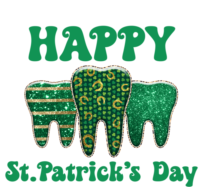 Happy St Patrick's Day Cute Tooth Dentist Meaningful Gift Zip Tote Bag