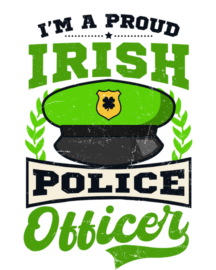 Lucky Irish Police Officer Design St Patricks Police Gift Tie Dye Hoodie