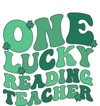 Lucky Reading Teacher St Patrick's Day Reading Specialist Gift Full-Length Apron With Pockets