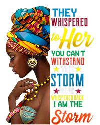 Black History Month African Woman Afro I Am The Storm Valucap Bio-Washed Visor