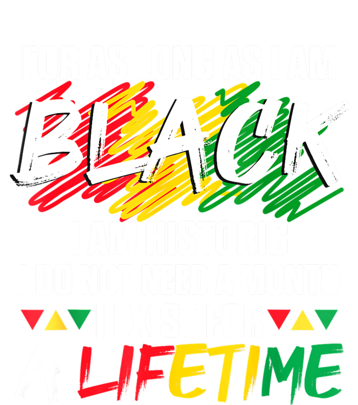 Black History Month For As Long As I Am Black I Am Historic T-Shirt