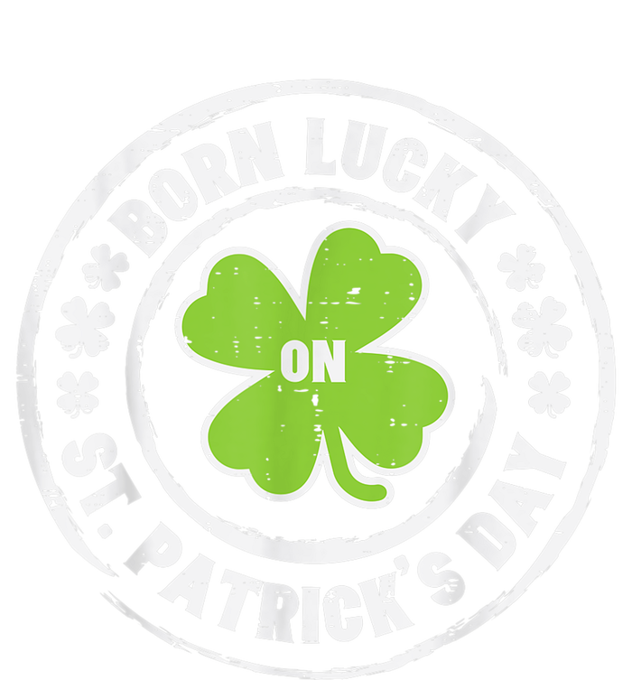 Born Lucky On St Patricks Day Birthday Bday   s Short Acrylic Beanie