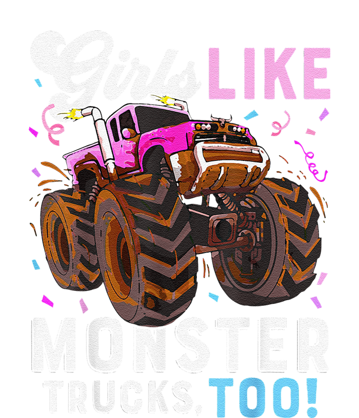 Cute Monster Truck Girl Like Monster Trucks Too 25L Jumbo Tote