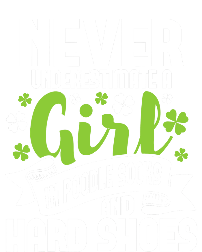 Girl In Poodle Socks - Irish Dancer Ceili Reel Dance Feis Women's Knotted Racerback Tank