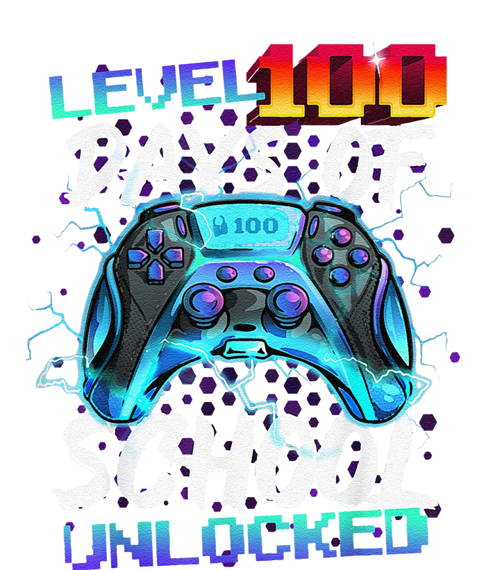 Level 100 Days Of School Unlocked Gamer Hoodie