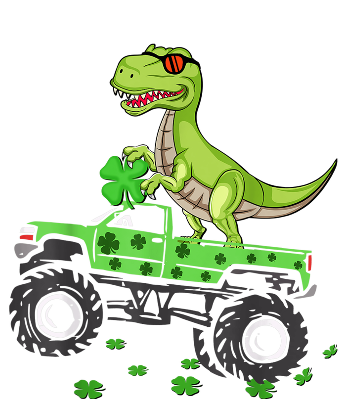 Happy St Patrick's Day boys  Toddler dinosaur Monster turck trex T-Shirt