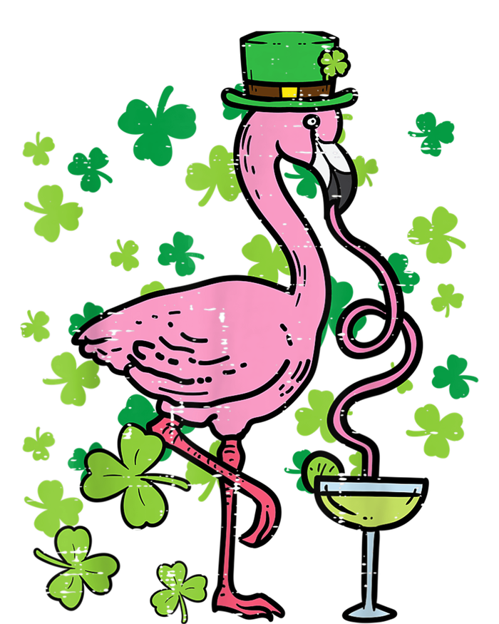 Happy St Patrick's Day Irish Flamingo Saint Pattys Paddys  T-Shirt