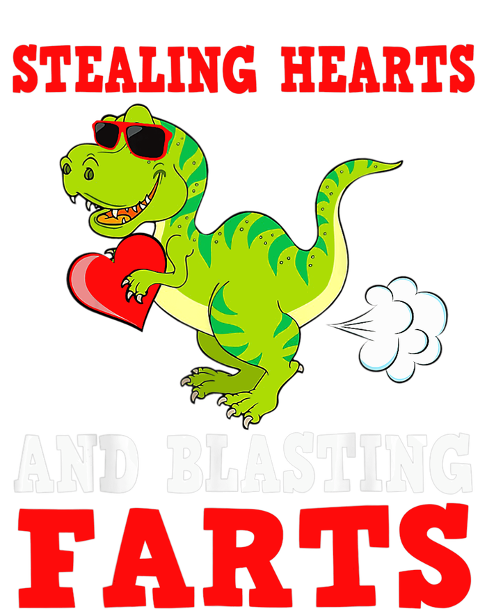 Stealing Hearts And Blasting Farts T Rex Cute Kids Long Sleeve Shirt