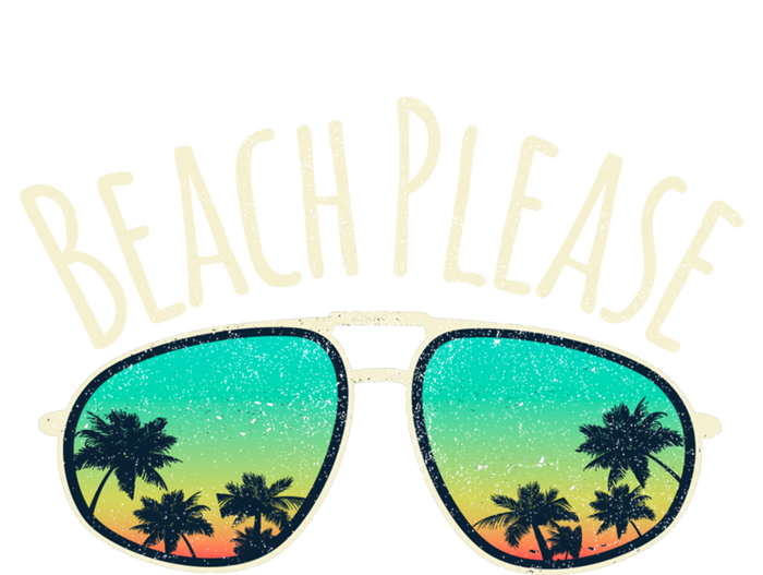 Beach Please Retro Surf Vintage Sunglasses Distressed Gift Funny Gift Baby Bodysuit