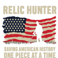 Relic Hunter Metal Detector Treasure Hunting US Flag Bumper Sticker