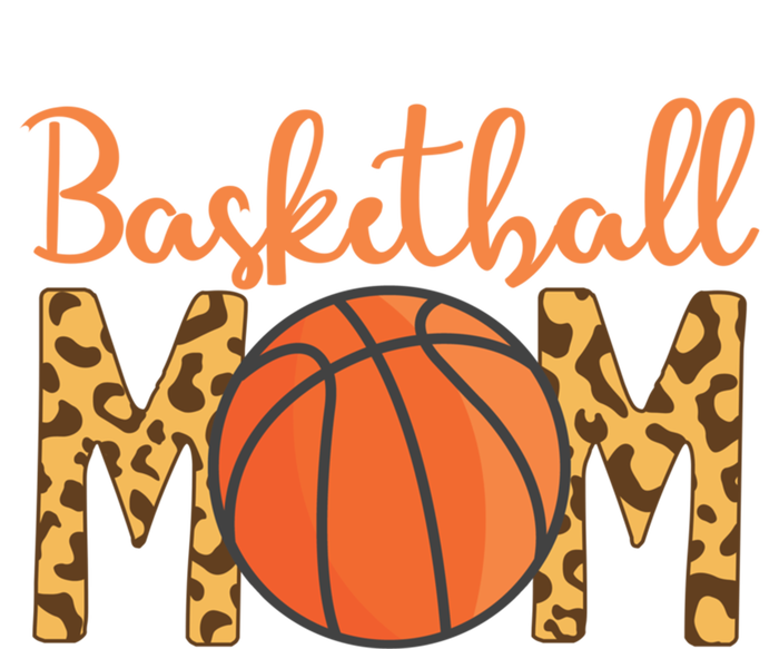 Basketball Mom Mother's Day Leopard Print Basketball Mom Gift Full-Length Apron With Pockets