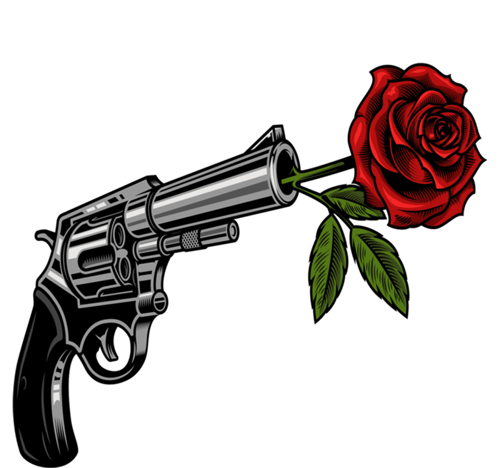 A Revolver With A Rose For Gun Lovers 2nd Adt 2a Gift T-Shirt