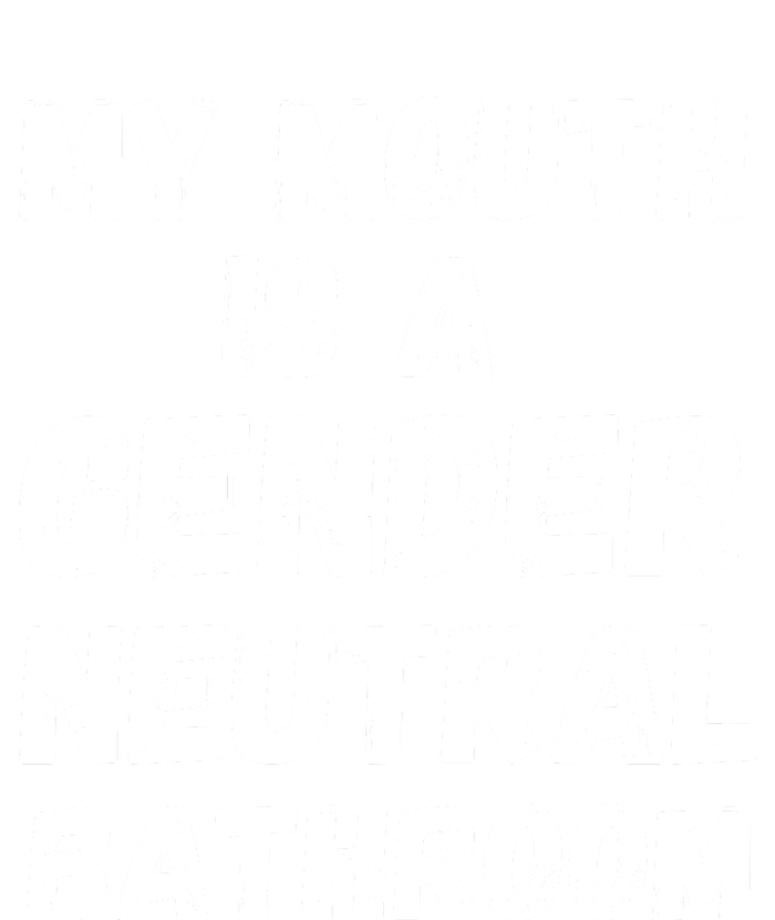 My Mouth Is A Gender Neutral Bathroom Funny Valucap Bio-Washed Visor