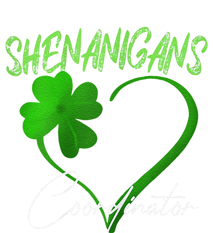 Shenanigans Coordinator Green Heart Shamrock St Patricks Day Long Sleeve Pajama Set