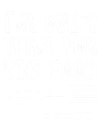 Funny Food Lover I'm Only Here For The Food Foodie Blogger Gift Women's Tri-Blend 3/4-Sleeve Raglan Shirt