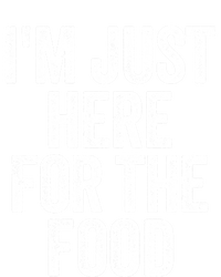 I'm Just Here For The Food Funny Humor Foodie Joke Gift Women's Tri-Blend 3/4-Sleeve Raglan Shirt