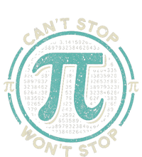 Can't Stop Pi Won't Stop Pi Day Vintage Retro Math Lover Hooded Wearable Blanket