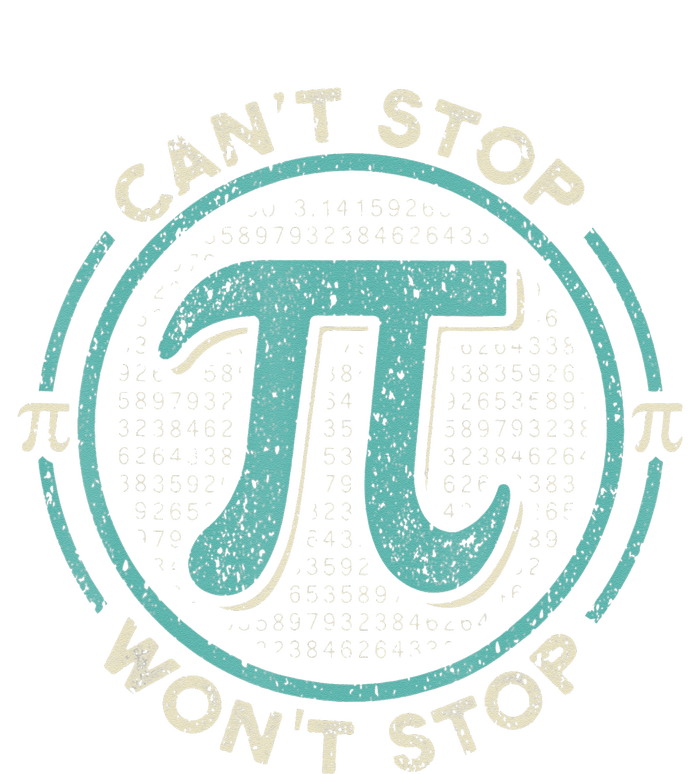 Can't Stop Pi Won't Stop Pi Day Vintage Retro Math Lover Hooded Wearable Blanket