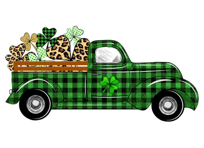 One Lucky Grandma Green Plaid Truck Shamrock St Patricks Day Gift Baby Bodysuit