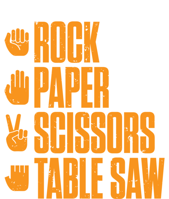 Rock Paper Scissors Table Saw Funny Carpenter Cute Gift Tall Long Sleeve T-Shirt