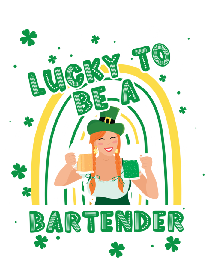 Saint Patrick Costume Shamrock Lucky To Be A Bartender Gift T-Shirt